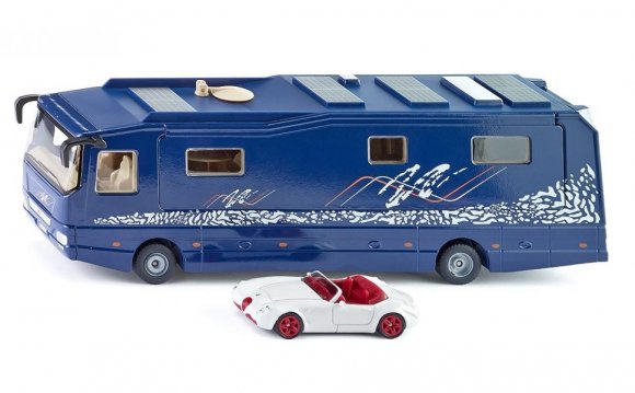 Игрушечный автобус Домик на колесах с гаражом, 1:50 1943 Siku